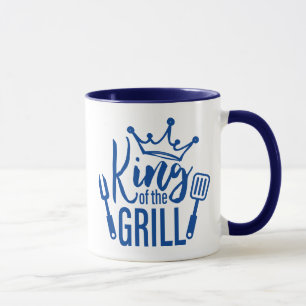 Koning van de Grill Typografie Mok