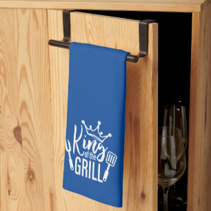 Koning van de Grill Typografie Theedoek