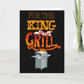 Koning van de Grill Vaderdag Kaart (Voorkant)