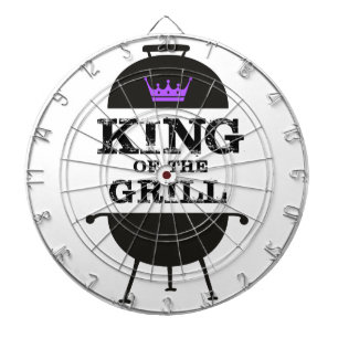 Koning van de Grill, zwarte Paarse kroon Dartbord