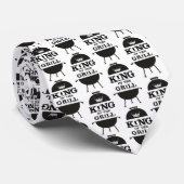 Koning Van De Grill, Zwarte Witte Kroon Stropdas (Opgerold)