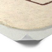 koning van de hartenspelen Kaart (1889) Poster (Hoek)