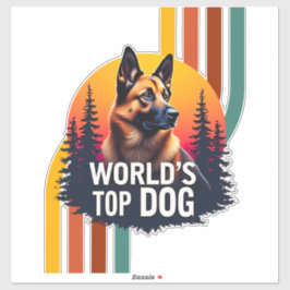 Koning van de honden sticker