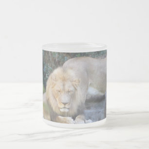 Koning van de jungle 'Leeuw' Matglas Koffiemok