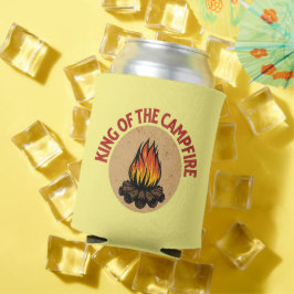 Koning van de kampvuur blikjeskoeler