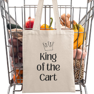 Koning van de Kar Moderne Kruidenierswinkel Tote Bag