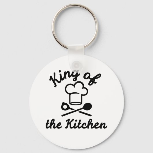 Koning van de keuken sleutelhanger (Voorkant)