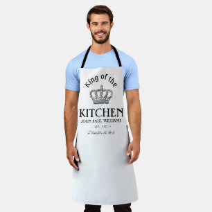 koning van de Keukenkroon Foodie Pap Mannen Schort