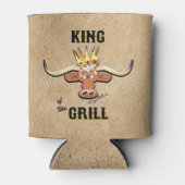 Koning van de Koelbox van de grill - Longhorn Stee Blikjeskoeler (Voorkant)