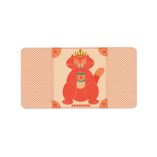 Koning van de koelte etiket (Voorkant)