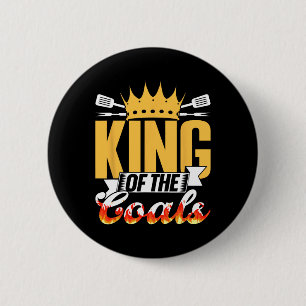 Koning van de kolen grillen barbecue vlees BBQ Ronde Button 5,7 Cm