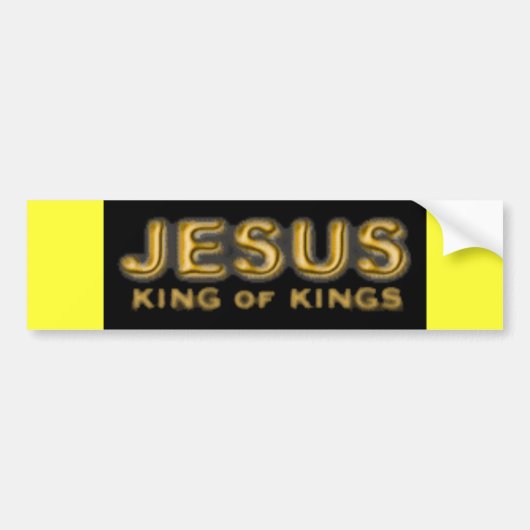 koning van de koningen JESUS-bumpersticker Bumpersticker (Voorkant)