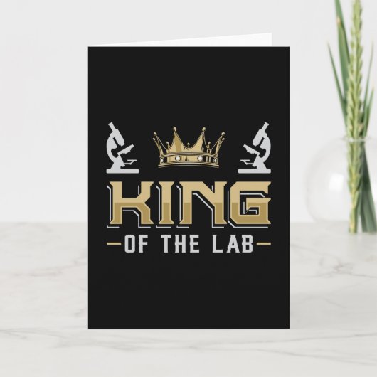 Koning van de Lab Laboratory Technicia Lab Tech Kaart (Voorkant)