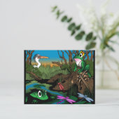 Koning van de moeras briefkaart (Staand voorkant)