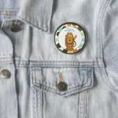 KONING VAN DE NAAM VAN HET OERWOUD - AANgepaste Bu Ronde Button 5,7 Cm (In situ)