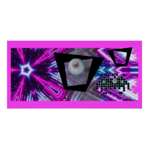 Koning van de Nieuwe Vaporwave Invasie Perfect Poster