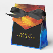 Koning van de oerwoud waterverf monogram leeuw bedankdoosjes (Voorkant Zijde)