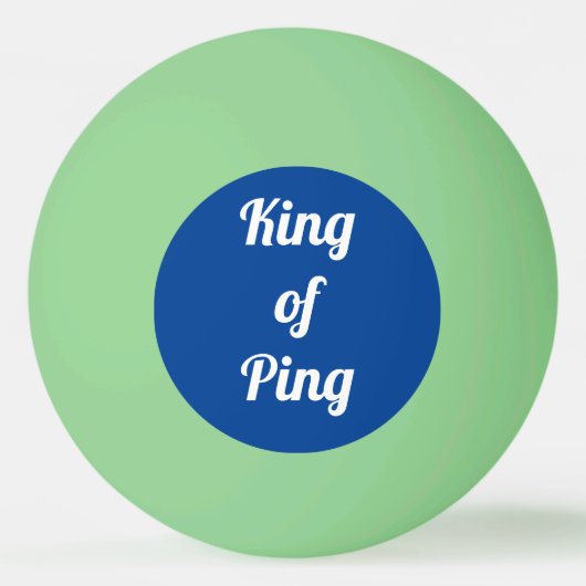 Koning van de pingengloed in het donker pingpongballen (Voorkant)