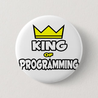 Koning van de programmering ronde button 5,7 cm