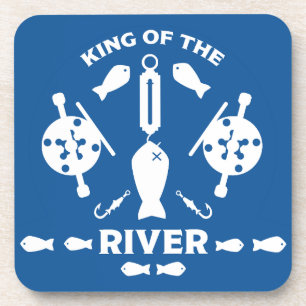 Koning van de rivier bier onderzetter