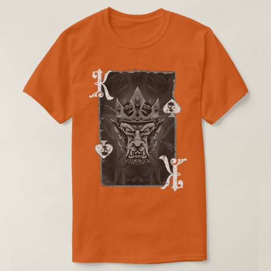 koning van de schoppenaap - poker t-shirt (Design voorkant)
