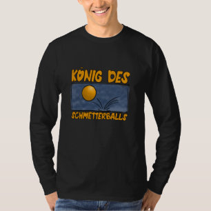 Koning van de Smash Ball Table Tennis Ping Pong T-shirt