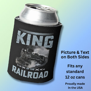 Koning van de trein Steam Train Engine Locomotief Blikjeskoeler