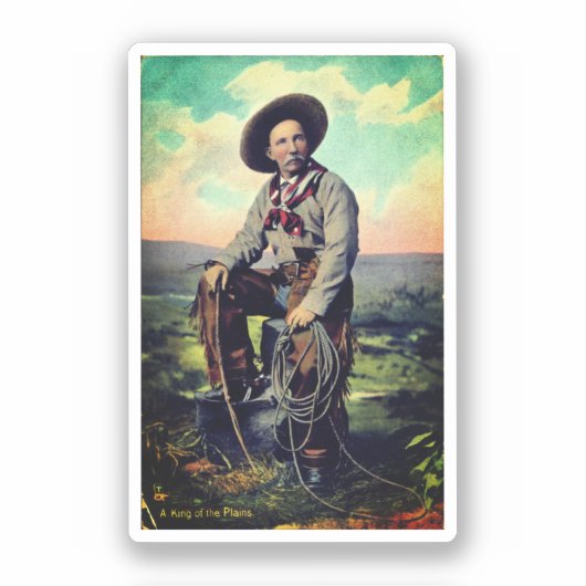 Koning van de Vlakten (ca. 1907) Sticker (Voorkant)