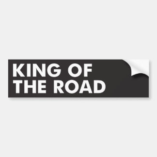 Koning van de weg bumpersticker