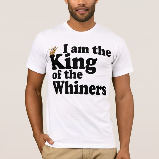 Koning van de whiners t-shirt (Voorkant)
