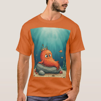 Koning van de Zee Chagrijnige Oceaan Heerser Carto T-shirt