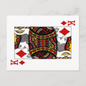 Koning van diamanten briefkaart (Voorkant)