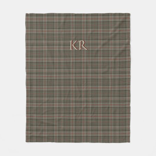 Koning van Engeland Balmorele Royal Tartan Fleece Deken (Voorkant)
