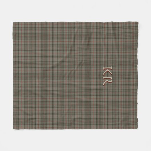 Koning van Engeland Balmorele Royal Tartan Fleece Deken (Voorkant (Horizontaal))