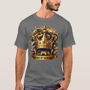Koning van Gaming Royale Troon Kroon Ontwerp T-shirt