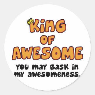 Koning van Geweldige Ronde Sticker
