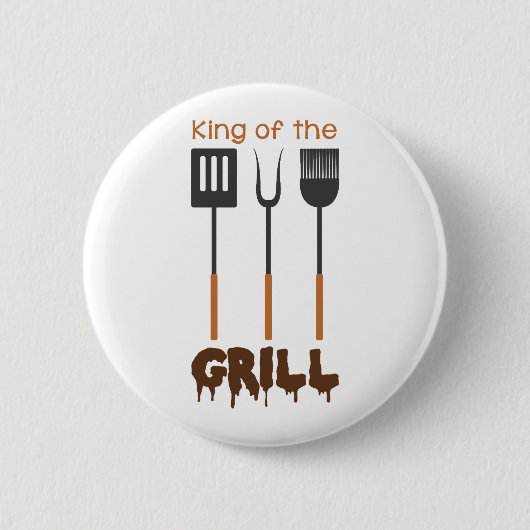 Koning van Grill Ronde Button 5,7 Cm (Voorkant)