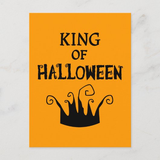 Koning van Halloween Briefkaart (Voorkant)