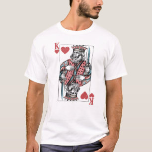 Koning van Harten Valentijnsdag Cadeau voor Mannen T-shirt