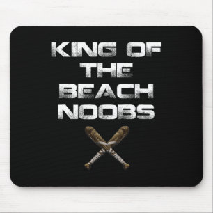 Koning van het Beach Noobs Video Game Shirt Muismat