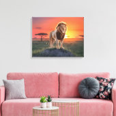 Koning van het gouden licht canvas afdruk (Insitu (Woonkamer))