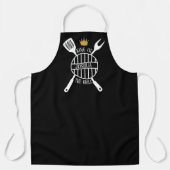 koning van het grill BBQ cadeau voor hem vader Schort (Voorkant)