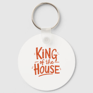 "Koning van het huis" vaders gift Sleutelhanger