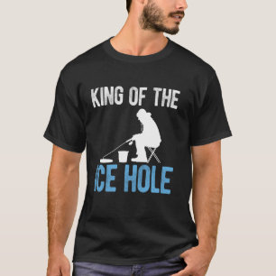 Koning Van Het IJs Gat Ijsvissen T-shirt