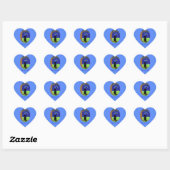 Koning van het kasteel hart sticker (Vel)