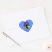 Koning van het kasteel hart sticker (Envelop)