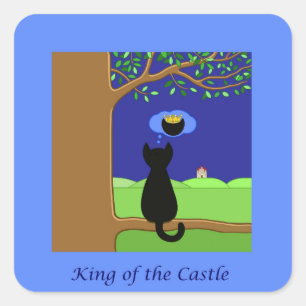 Koning van het Kasteel Vierkante Sticker