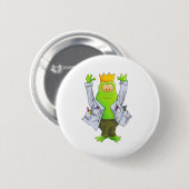 Koning van het Lab Ronde Button 5,7 Cm (Voorkant /achterkant)