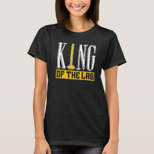 Koning van het laboratorium voor medische chemie v t-shirt