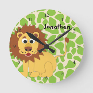 Koning van het Oerwoud/Lion - Gepersonaliseerde wa Ronde Klok